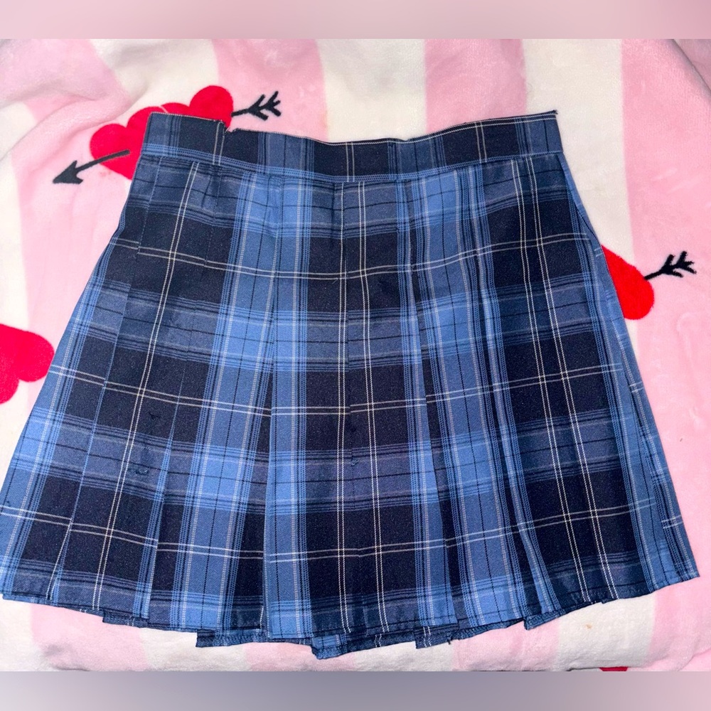 Blue Plaid Women's Skirt